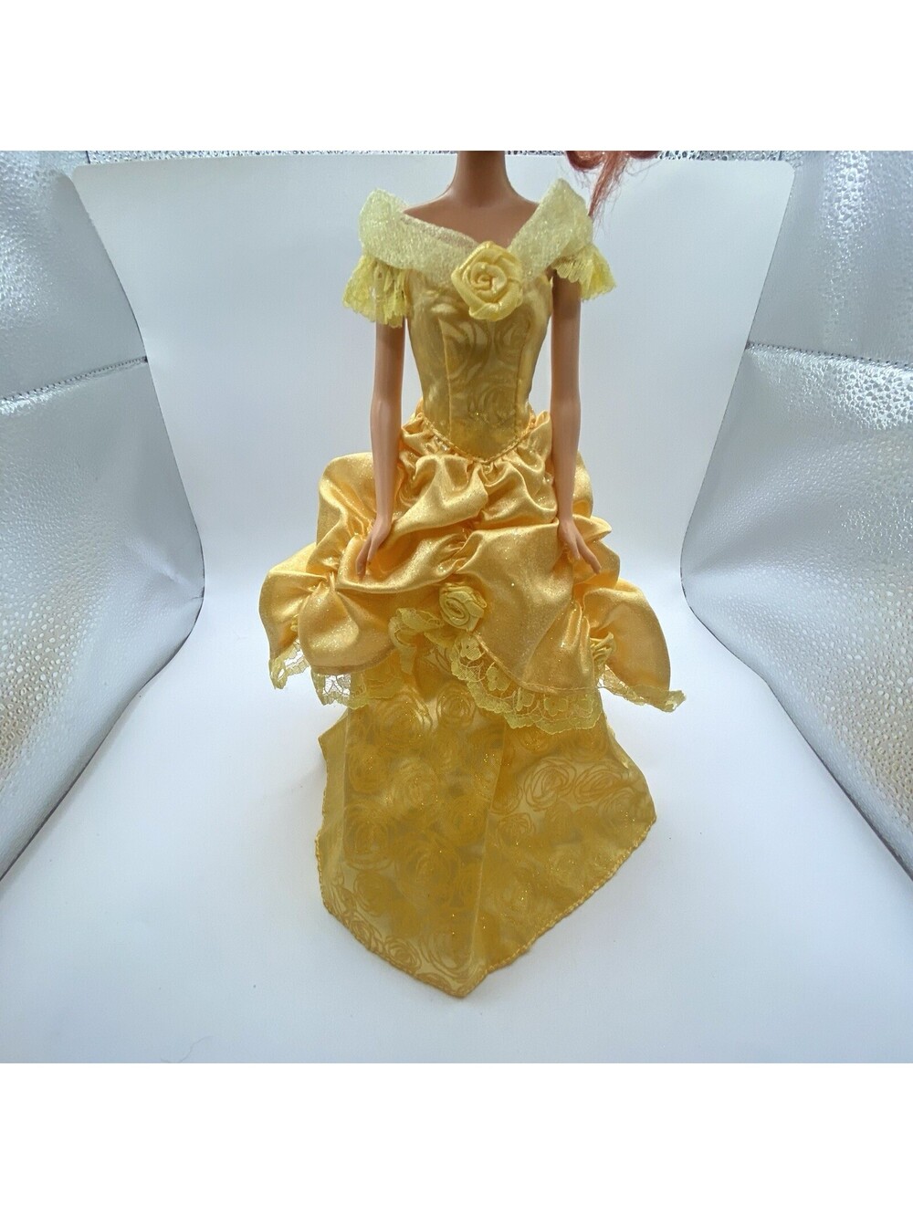 Vintage Disney Store Princess Belle Dress Beauty And The Beast B7